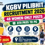 Kasturba Gandhi Balika Vidyalaya Pilibhit recruitment 2026 notification for 48 female-only posts